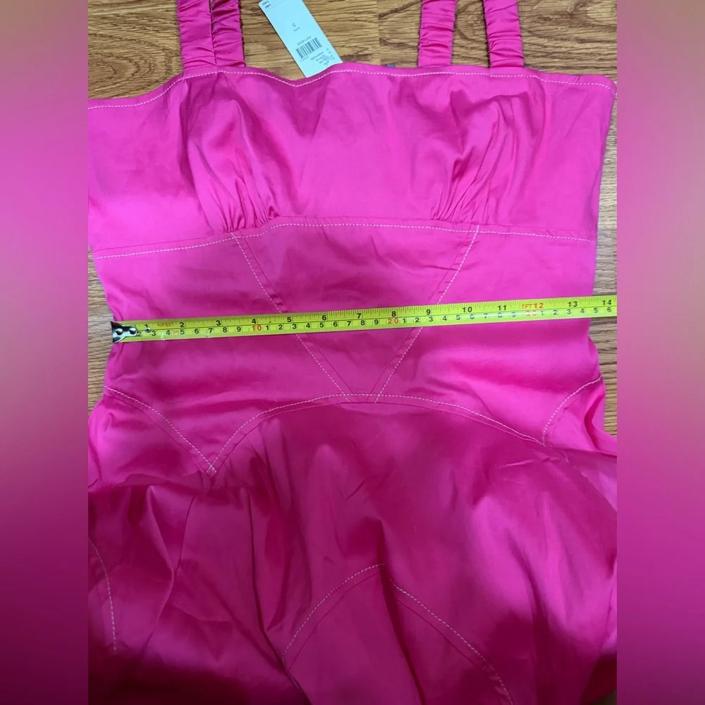 By Anthropologie Plunge Drop-Waist A-Line Mini Dress - Picture 6 of 6